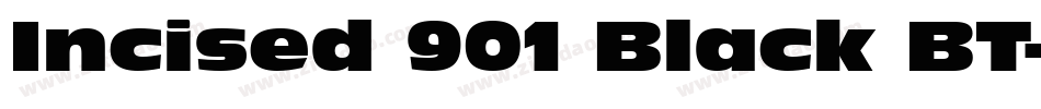 Incised 901 Black BT字体转换